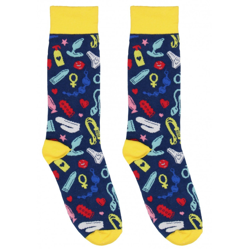 Chaussettes Sexy Socks Motifs Sextoys T 42-46