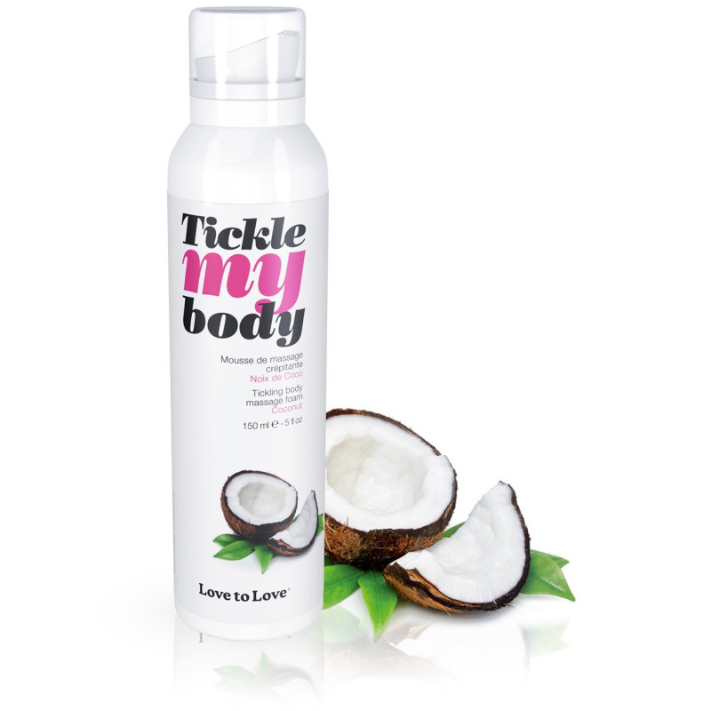 Mousse de massage Saveur Noix de Coco Tickle My body 150 ml