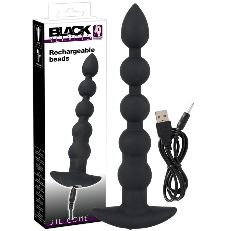 Chapelet Vibrant Anal Rechargeable en Silicone